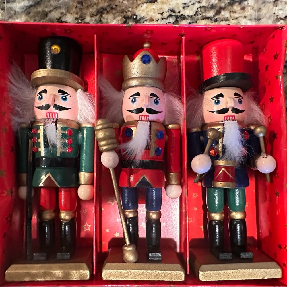 Set of 3 Christmas ￼Nutcrackers 6” - #4901966519 New In Box